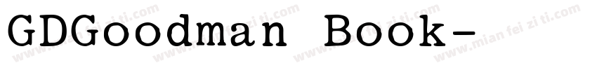 GDGoodman Book字体转换